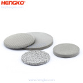 Custom industrial vacuum cleaner 0.2 micron sintered porous stainless steel  filter media round disc for wastewater